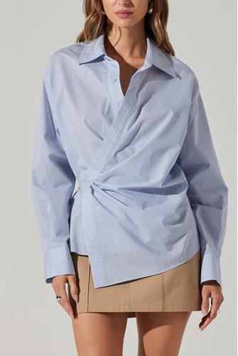 Flykra Wrap Shirt BLUE/WHITE STRIPE