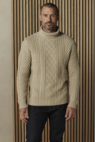 Cable Knit Rollneck Sweater OAT