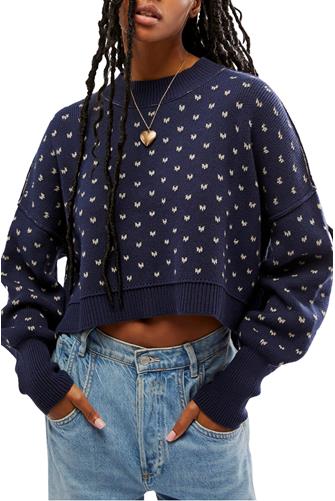 Pattern Easy Street Crop NAVY COMBO