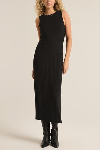 Raewyn Rib Dress BLACK