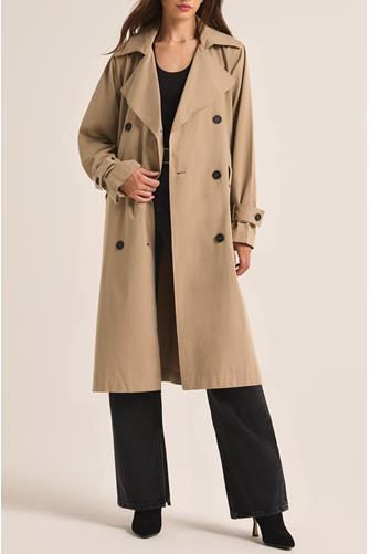 Dorian Trench Coat DRIFTWOOD
