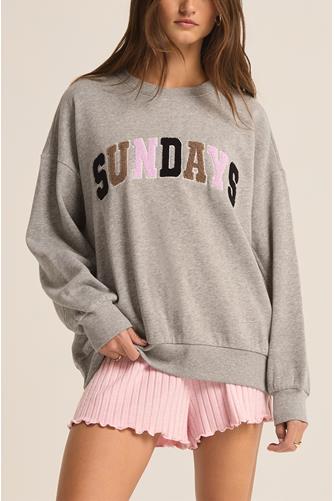 Oversized Sunday Sweatshirt HEATHER GREY
