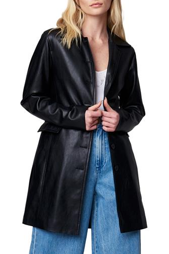 Turning Point Leather Trench BLACK
