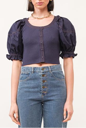 Kora Navy Blouse NAVY