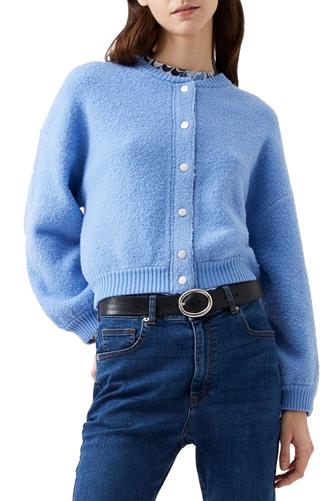 Melissa Knit Bomber Jacket DUSTED BLUE