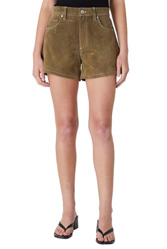 Suede Pickle Shot Short OLIVE