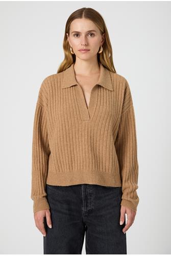 Wide Rib Polo CAMEL