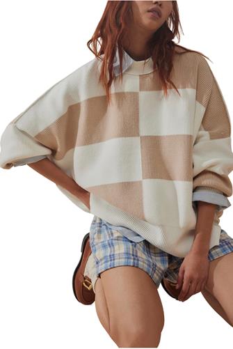 Checker Easy Street Tunic WHITE SAND