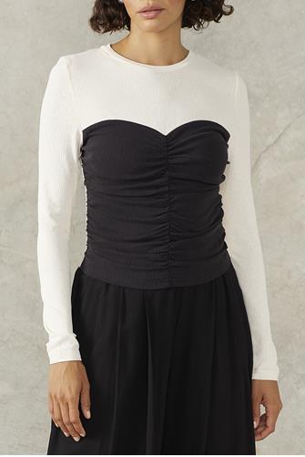 Arielle Top White/Black