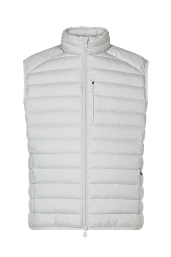 Rhus Sleeveless Zip Up Vest RAINY BEIGE
