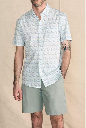 Short Sleeve Movement Shirt IVORY ENDLESS PEAKS
