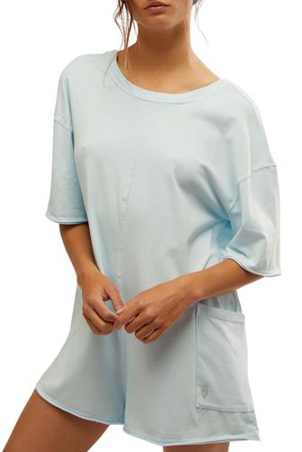 Hot Shot Tee Romper BOARDWALK BLUE
