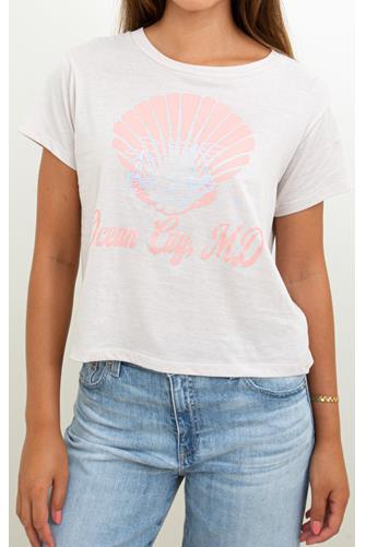 OC Shell Sail Boats Tee WHITE MULTI