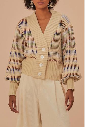 Bold Stitch Knit Cardigan Bold Stitch