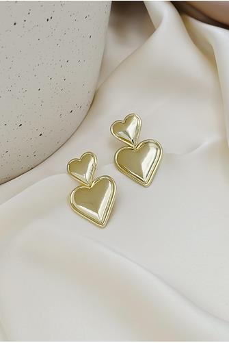 Valentina Stud Heart Earring GOLD