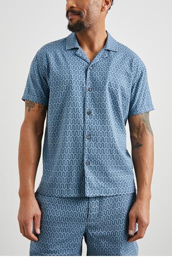 Waimea Ss Button Down WISHBONE BLUES