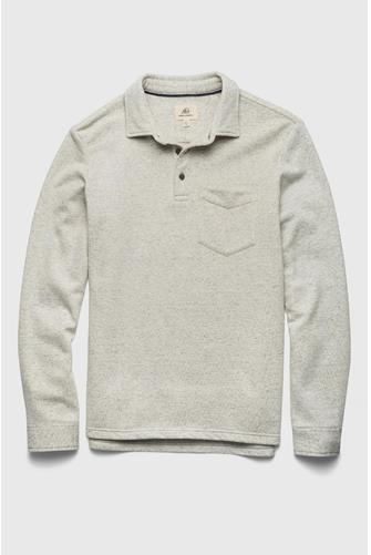 Cary Ls Ultra Soft Pocket Polo HEATHER GREY