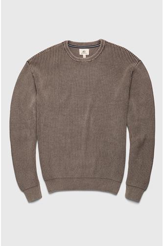 Eddie Yarn Dye Fisherman Sweater Khaki
