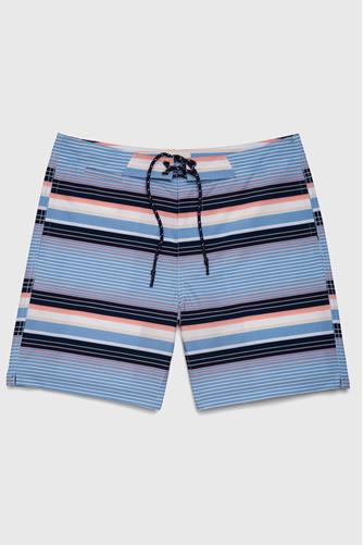 Duke 7.5 Stripe Swim Trunk SKY COMBO