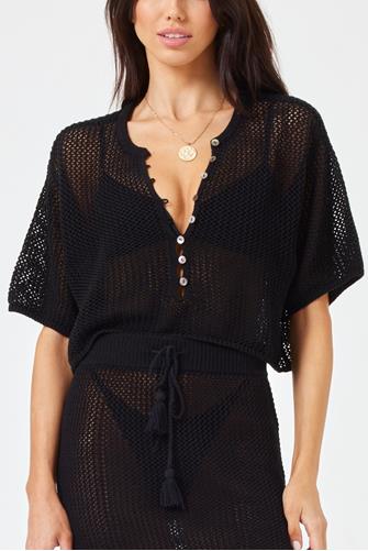 Coast Is Clear Top BLACK
