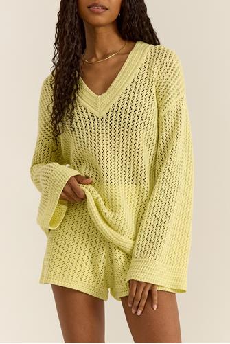 Kiami Crochet Sweater Limeade