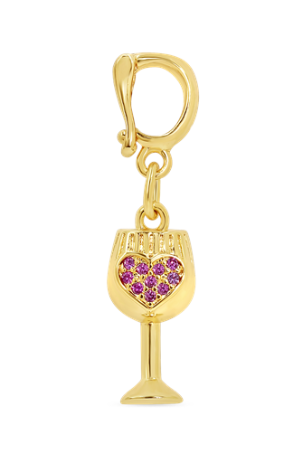 Charm Shop Wine Charm GOLD