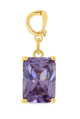Charm Shop Violet Gem Charm PURPLE
