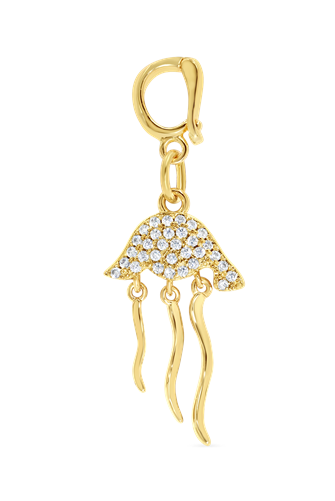 Charm Shop Jelly Fish Charm GOLD