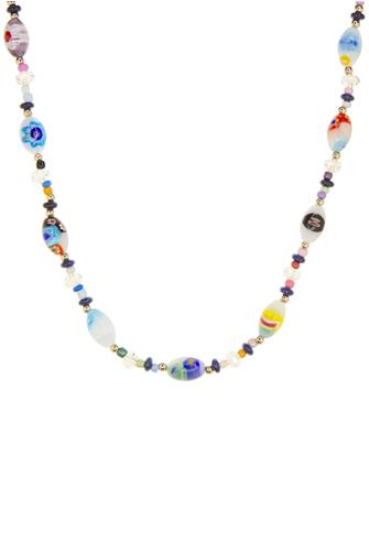 Multi-Color Glass Beaded Necklace MULTI