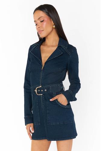 Outlaw Long Sleeve Dress Thunder