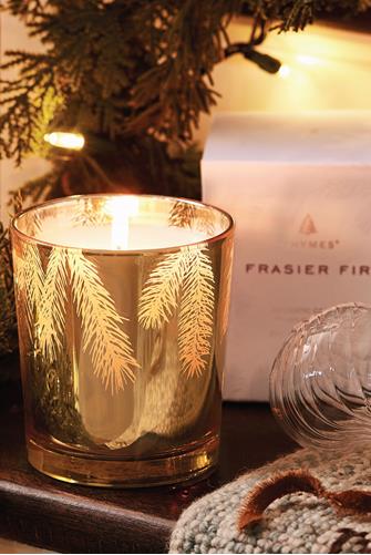 Frasier Fir 13 OZ Gold Poured Candle FRASIER FIR