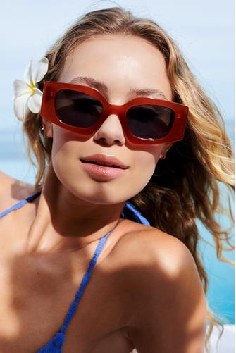 Birdie Polarized Sunglasses GINGER/SKY