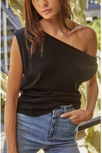 Eva Off The Shoulder Top Black