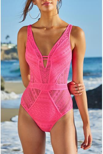 Colorplay Crochet Plunging 1pc PINK GLO