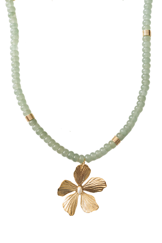 Dogwood Charm Necklace SEA FOAM