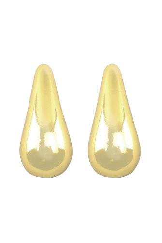 Gold Post Drop Earrings GOLD