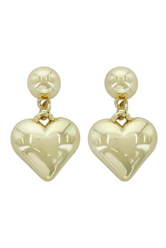 Heart Post Earrings GOLD