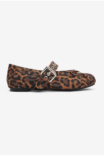 Animal Print Ballet Flat BLACK MULTI