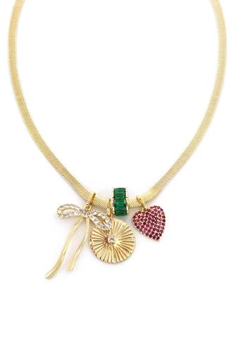 16 Inch Charm Mix Necklace GOLD