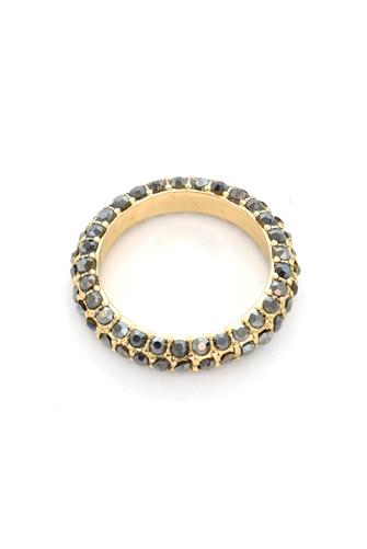 Pave Stone Ring GOLD