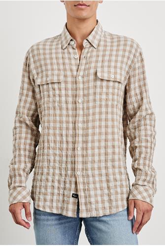 Powell Check Ls Shirt TUMBLEWEED DUNE