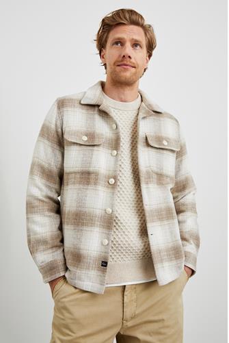 Viggo Buffalo Check Jacket LIONS MANE MUSHROOM
