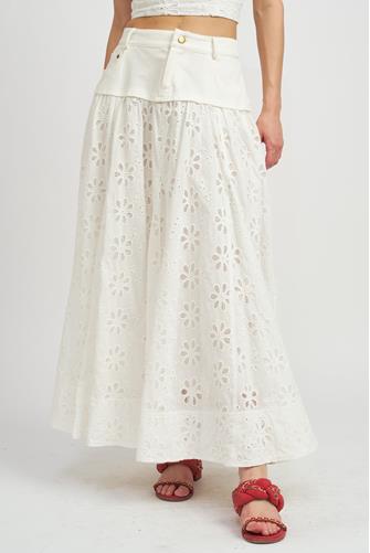 Adiana Maxi Skirt OFF WHITE