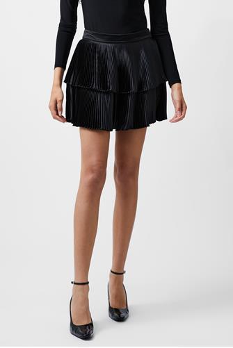Isla Pleated Mini Skirt blackout