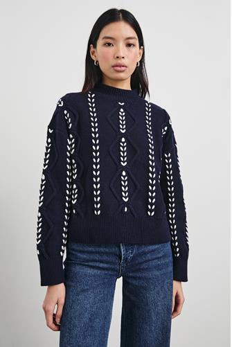 Tori Cable Sweater MIDNIGHT