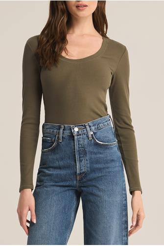 Sirena Long Sleeve Top GRAPE LEAF