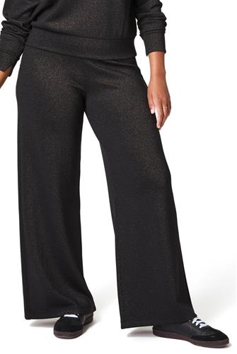 Air Essentials Shimmer Wide Leg VERY BLACK GUNMETAL SHINE