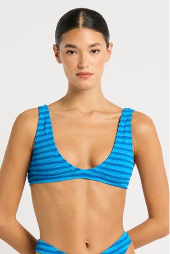 Turquoise Stripe Scout Crop Top TURQUOISE STRIPE