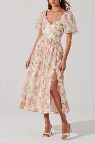 Sasilia Dress PINK CREAM FLORAL