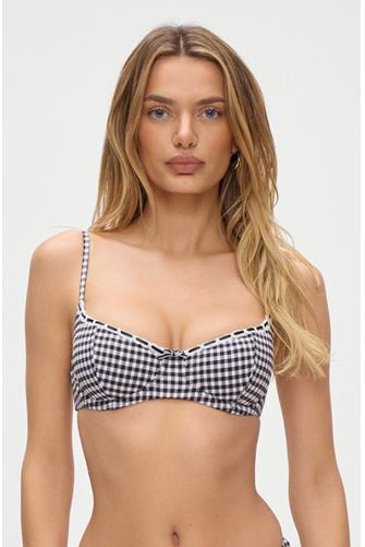 Blackberry Gingham Cola Seersucker Top BLACKBERRY GINGHAM